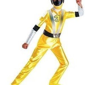 Power Ranger Yellow RPM Child Costume Large 10-12 NEW